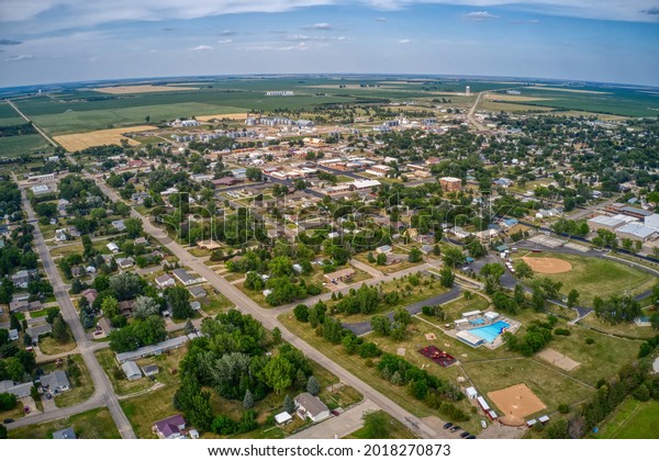 Aerial View Gettysburg South Dakota During Stock Photo 2018270873 ...