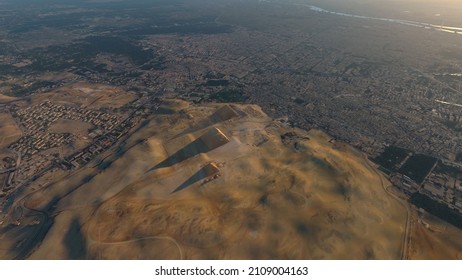 Aerial View Of The Giza Pyramid Complex Also Called The Necropolis Is The Site Greater Cairo Egypt That Includes The Great Pyramids Khafre Menkaure And The Sphinx Screenshot Form 4k Animation