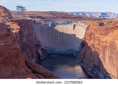 Aerial View Glen Canyon Dam On Stock Photo 2157082063 | Shutterstock