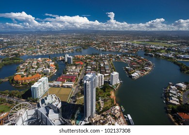 Aerial View Of The Gold Coast Hinterland, Queensland, Australia