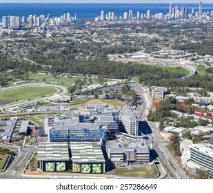 Aerial View Of Gold Coast University Hospital On June 16, 2013 In Gold Coast, Australia.