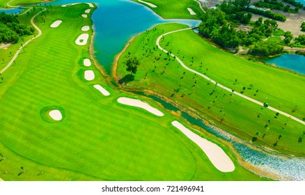 Aerial view Golf course