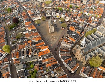 Aerial View Of Gouda City Center