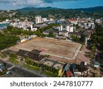 Aerial View of Governor Office in Ambon City, Maluku Province, Indonesia