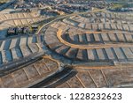 Aerial view of graded dirt lots ready for new home construction.  