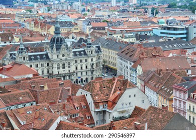 Aerial View Of Graz, Austria