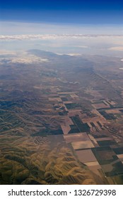 Aerial View Of Great Salt Lake And Blue Creek Box Elder County Utah