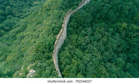 Aerial View Of The Great Wall In China