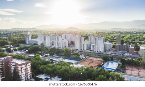 Aerial View Green Mendoza´s City