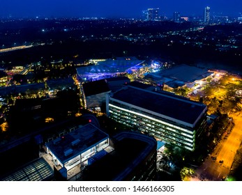 Aerial View Of Green Office Park Bumi Serpong Damai, Indonesia