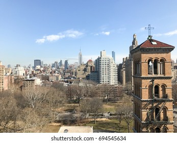 Aerial View Of Greenwich Village And Washington Square Park In New York City