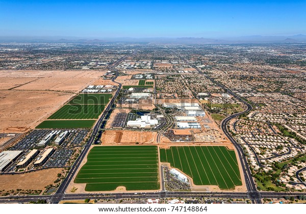 Aerial View Growth Chandler Arizona Technology Stock Photo (Edit Now ...