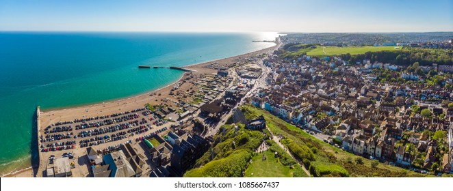 Aerial View Of Hastings, UK