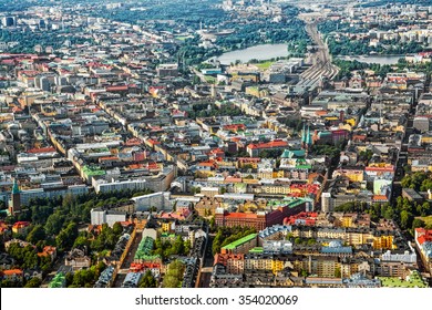 Aerial View Of Helsinki, Capital Of Finland