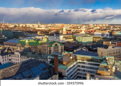 Aerial View Of Helsinki, Capital Of Finland