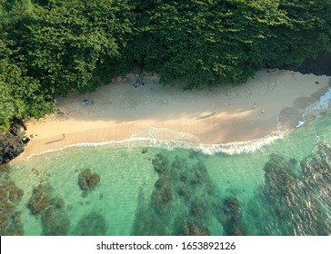 Aerial view of Hideaway Beach in Kauai, Hawaii - Shutterstock ID 1653892126