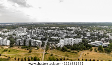 Similar – Skyline Berlin, Panorama with Zoo