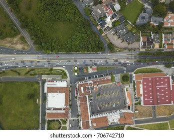 Aerial View Of A Highway In Guatemala City. 