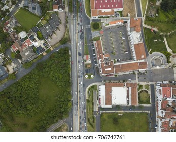 Aerial View Of A Highway In Guatemala City. 