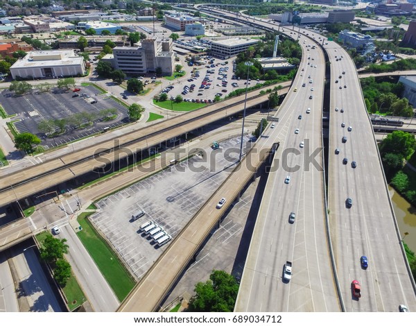 Aerial View Highway I45 Gulf Freeway Stock Photo Edit Now 689034712