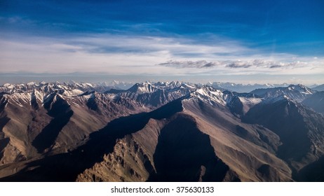 Aerial View Of The Himalayas Mountain 