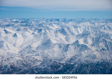 Aerial View Of Himalayas In Northern India