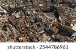 Aerial view of the historic center of Andria, in Puglia, Italy.