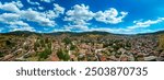 Aerial view of historical town of Koprivshtitsa, Sofia Region, Bulgaria
