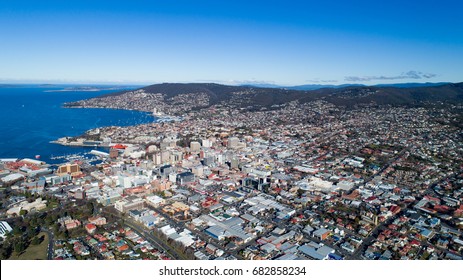 Aerial View Of Hobart, Tasmania