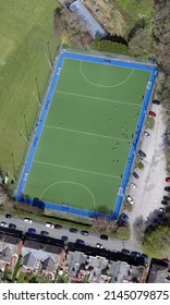 aerial view of a hockey pitch in the UK