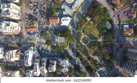 Aerial view of Hod Hasharon city center, Magdiel, Hod Hasharon, Israel