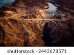 An Aerial View of the Hoover Dam in Nevada