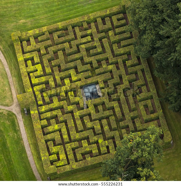 Aerial View Horta Labyrinth Gardens Royal Stock Photo 555226231 ...