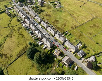 Aerial View Houses On Outskirts Marsden Stock Photo 2200653543 ...