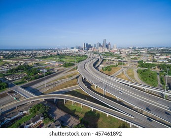 Aerial View Houston Downtown Interstate 69 스톡 사진 457482787 | Shutterstock