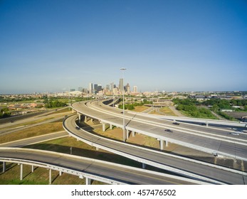 Aerial View Houston Downtown Interstate 69 Stock Photo 457476502 ...