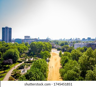 Aerial View Of Hyde Park In The Morning, London