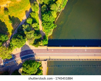 Aerial View Of Hyde Park In The Morning, London