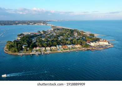 An Aerial View Of The Infamous Sandbanks, UK