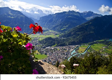 Aerial View Of Interlaken, Switzerland