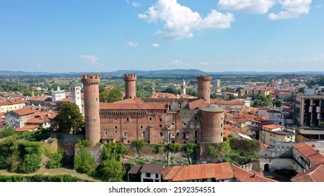 Aerial View Of Ivrea City, Turin, Piedmont, Italy