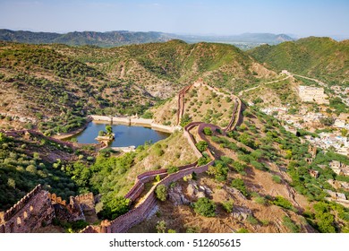 Aerial View From Jaigarh Fort In Jaipur, India