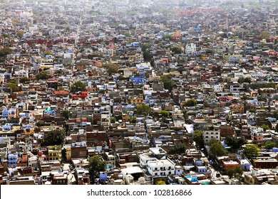 Aerial View Of Jaipur, Rajasthan, India