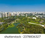 Aerial view of the Jardim Paulista, Vila Olímpia and Vila Mariana neighborhoods. On the outskirts of Ibirapuera Park. Sao Paulo-SP.
