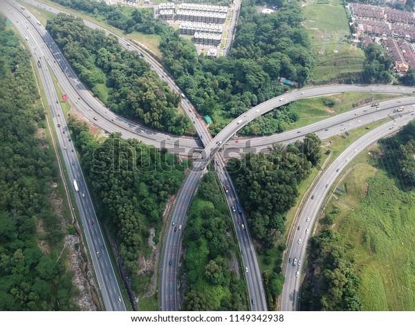 Aerial View Junctions North Klang Valley Stock Photo Edit Now 1149342938