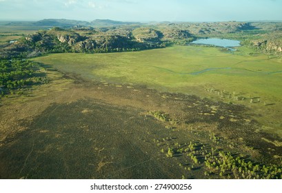 An aerial view of Kakadu National Park in Northern Territory, Australia
