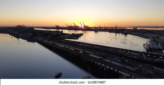 Aerial View Of Karachi Port