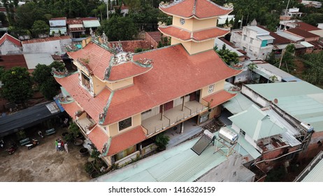 Aerial View Of Khanh Tan Pagoda - Chau Duc - Ba Ria Vung Tau Province - VietNam