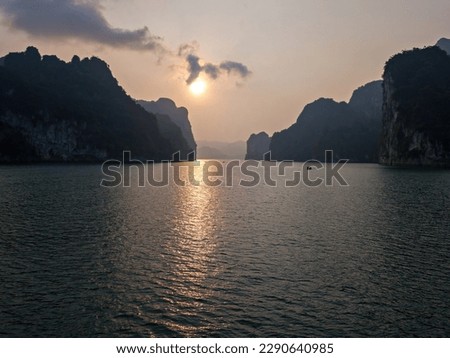 Panorama of Halong Bay