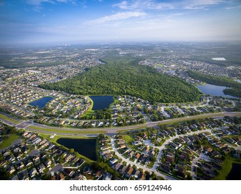 Aerial View Of Kissimmee, Florida.